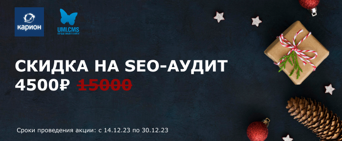 Скидка на SEO-аудит при разработке интернет-магазина