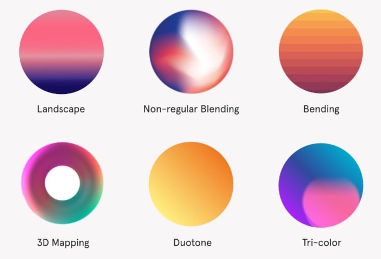 Размытые цветовые переходы в веб-дизайне
