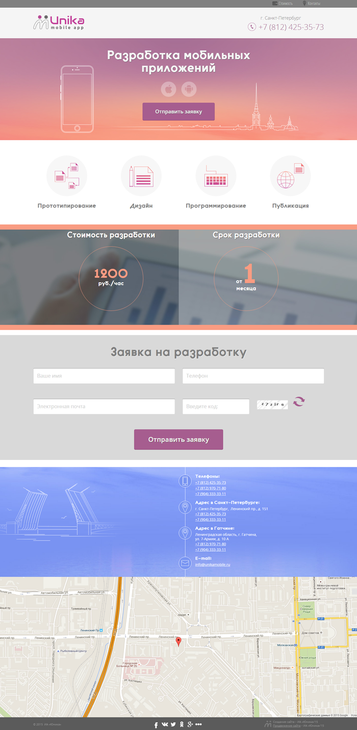 Разработка мобильных приложений от интернет-агентства «Unika»